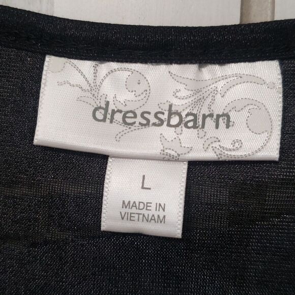 Lovely Dressbarn Velvety Animal Print Top Sz L - Picture 4 of 6